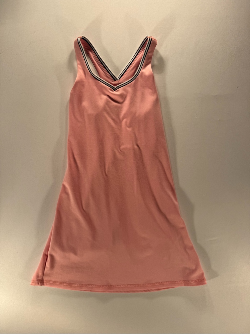 all in motion Pink V-Neck Slip Dress with Striped Trim